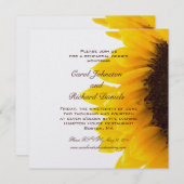 Invitation jaune de dîner de répétition de (Devant / Derrière)