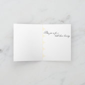 Invitation jaune de Fête de la mariée de parapluie (Intérieur)