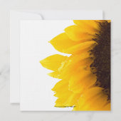 Invitation jaune de Fête de la mariée de photo de (Dos)