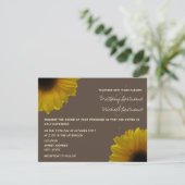 Invitation jaune de mariage de automne de (Debout devant)