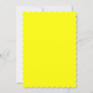 Invitation Jaune festonné