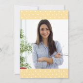 Invitation Jaune Floral Gold Nursing Party Photo (Dos)