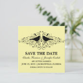 Invitation Jaune Inséparable lance Enregistrer l'Invitation d (Debout devant)