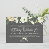 Invitation Jaune jolie anémones Mariage floral III (Debout devant)