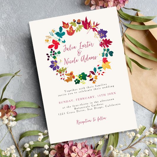 Invitation Jaune Moutarde de Printemps Fleur de Prairie Viole