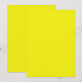 Invitation jaune néon brillant (Devant / Derrière)