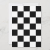 Invitation Jaune Race Car Thème Garçon 2ème fête d'anniversai (Dos)