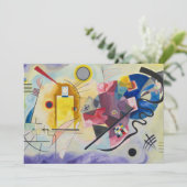 Invitation Jaune, Rouge, Bleu de Wassily Kandinsky (Debout devant)