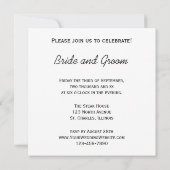 Invitation Jaune Sunflower (Dos)