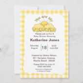 Invitation Jaune Vous Êtes Mon Baby shower Soleil (Devant)