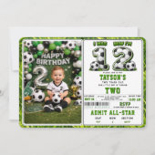 Invitation J'avais 1 ans maintenant j'en ai 2 Football – 2ème (Devant)