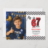 Invitation J'avais 6 ans, maintenant j'ai 7 ans – Anniversair (Devant)