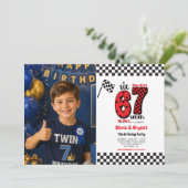 Invitation J'avais 6 ans, maintenant j'ai 7 ans – Anniversair (Debout devant)