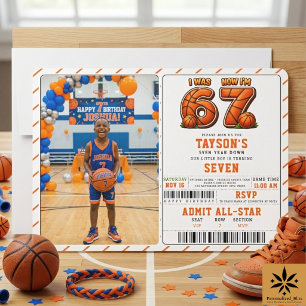 Invitation J'avais 6 ans, maintenant j'ai 7 ans Basket-ball A