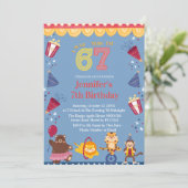 Invitation J'avais 6 ans maintenant j'ai 7 ans Cirque 7ème an (Debout devant)
