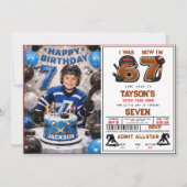 Invitation J'avais 6 ans, maintenant j'ai 7 ans – Fête d'anni (Devant)