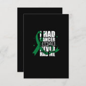 Invitation j'avais un cancer, un cancer ne m'avait jamais eu (Devant / Derrière)