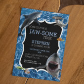 Invitation Jaw-Some Temps Grand Requin Blanc Anniversaire 