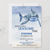 Invitation JawUn certain temps Grand requin blanc Anniversair (Devant)