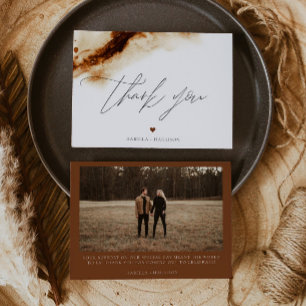 Invitation JAYLA Boho Terracotta Brûlé Merci orange