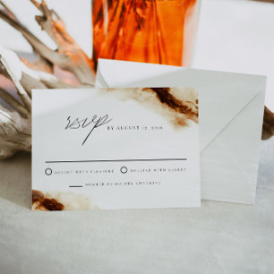 Invitation JAYLA Boho Terracotta Burnt Orange Wedding RSVP