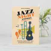 Invitation Jazz Anniversaire Musique Hommes Femmes (Debout devant)