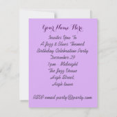 Invitation Jazz Et Blues Fête À Thème (Dos)