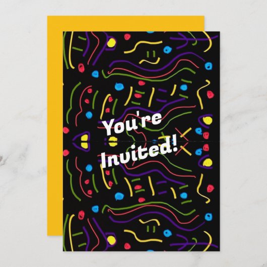 Invitation Jazzy (Devant / Derrière)