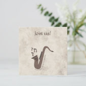 Invitation Jazzy Java-Grains de Café-Saxophone- (Debout devant)