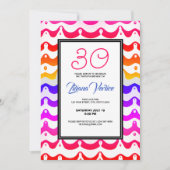 Invitation Jazzy Tropical Psychedelic Wavy (Devant)