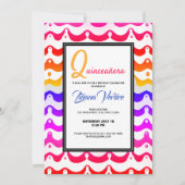 Invitation Jazzy Tropical Psychedelic Wavy (Devant)