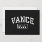 Invitation JD Vance 2028 Président de campagne électorale Van (Devant)