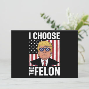 Invitation Je Choisis Le Patriote Républicain Felon Trump 202
