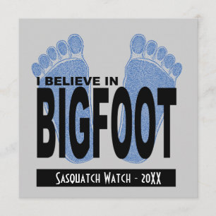 Invitation Je crois en Bigfoot
