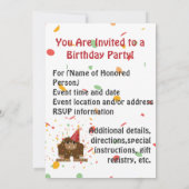 Invitation Je crois que c'est la fête du temps de Bigfoot Inv (Dos)