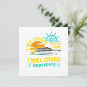 Invitation Je Croisière Partout Croisière Bateau Croisière Ho (Debout devant)