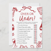 Invitation Je dessine à la main Amore au-dessus ou en dessous (Devant)