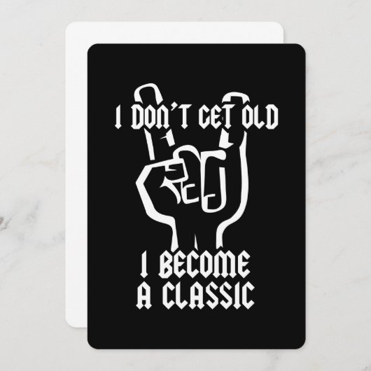 Invitation Je deviens un classique (Devant / Derrière)