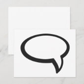 Invitation Je dis… Base d'invitation (Devant / Derrière)