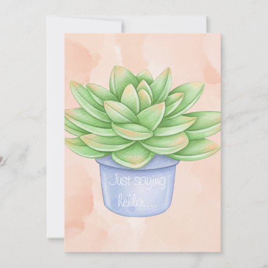 Invitation Je dis bonjour...carte (Devant)