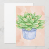 Invitation Je dis bonjour...carte (Devant / Derrière)