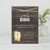 Invitation Je fais BBQ Bière Couples Wedding shower Fiançaill (Debout devant)