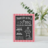 Invitation Je fais BBQ Chalkboard Couples Douche (Debout devant)