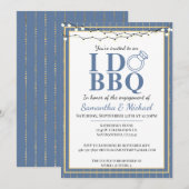 Invitation Je fais BBQ Couples de douche Partie d'engagement (Devant / Derrière)