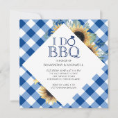 Invitation Je fais BBQ Couples Douche (Devant)