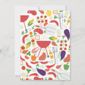 Invitation Je fais BBQ couples douche fiançailles nuptiale Ma (Dos)