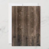 Invitation Je FAIS BBQ Couples Douche Rustique Turquoise Gran (Dos)