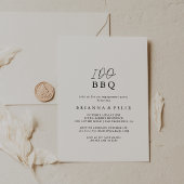 Invitation Je fais BBQ Moderne Elegant Engagement Party