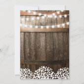 Invitation Je FAIS BBQ Rustic Engagement Party Babys Respirat (Dos)