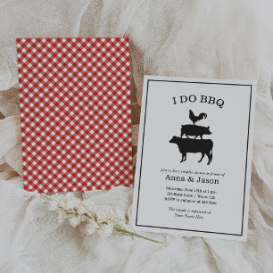 Invitation Je fais BBQ Rustique Couples Wedding shower